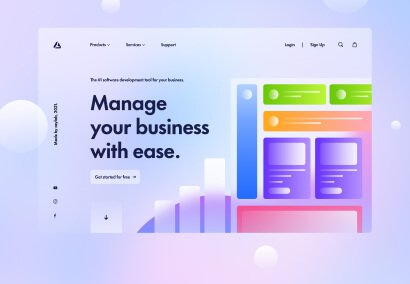 Creative Web Page Design digital product - Nexdoor Solutions Store